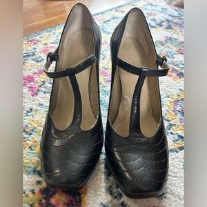 Franco Sarto T strap T bar heels
